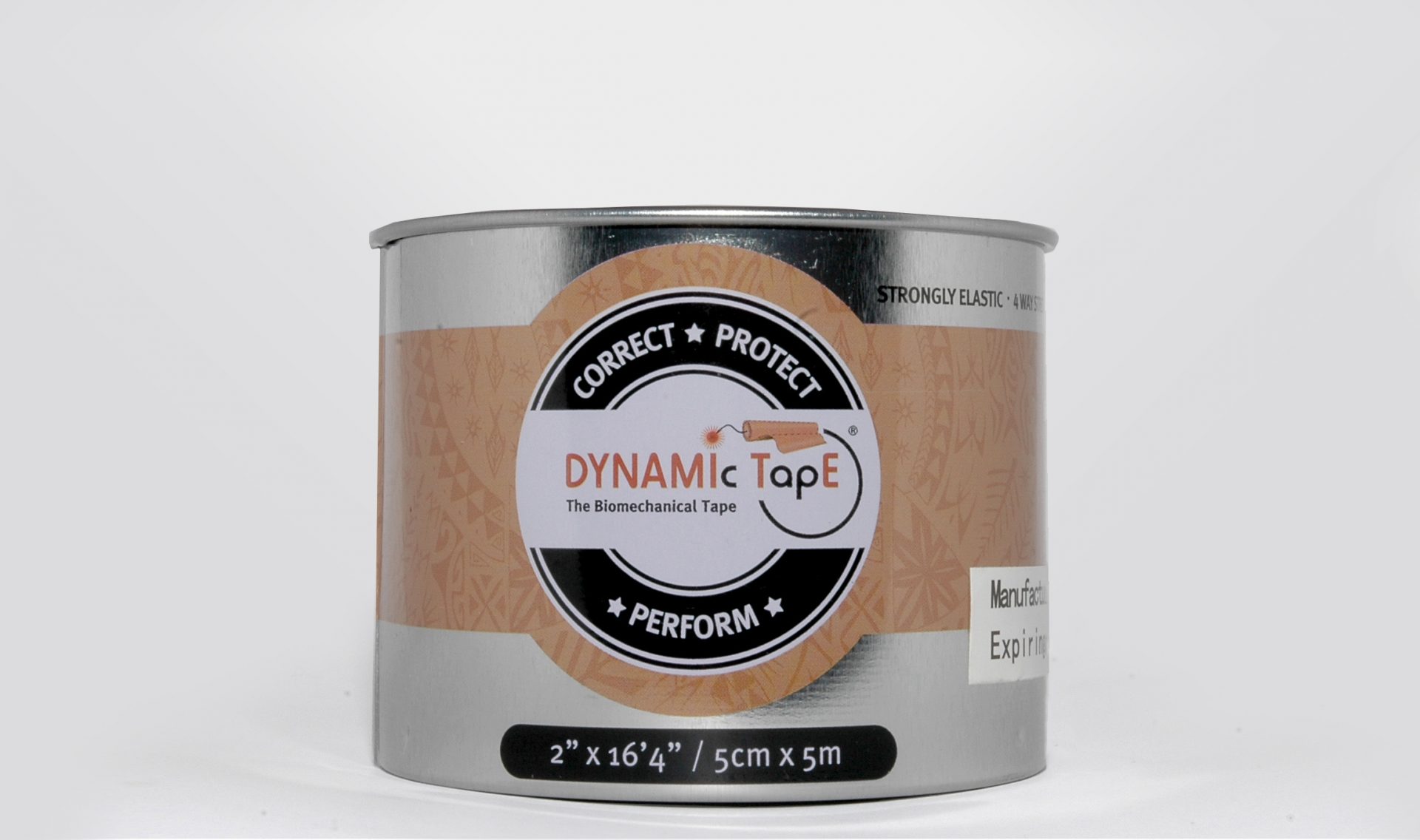 Dynamic Tape – Beige & Beige Tattoo – 5cm – 6 Pack – Bild 2