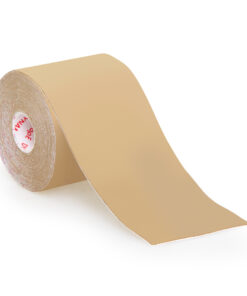 Dynamic Tape Powerband Tan – beigefarbene Rolle ohne Tattoo, 7,5 cm × 5 m